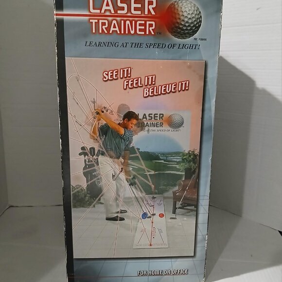 Golf Laser Trainer, 2 laser trainer diodes, graphic mat, video & booklet. - Picture 2 of 11